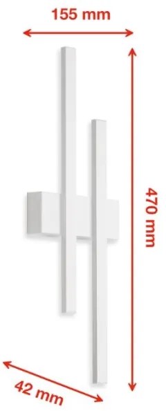 Aplică LED de exterior 2xLED/8W/230V IP44 Telefunken 313206TF