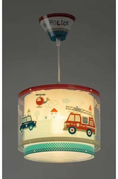 Dalber 60612 - Lustră copii POLICE 1xE27/60W/230V