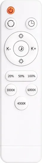 Plafonieră LED dimabilă PIRIUS LED/80W/230V + telecomandă