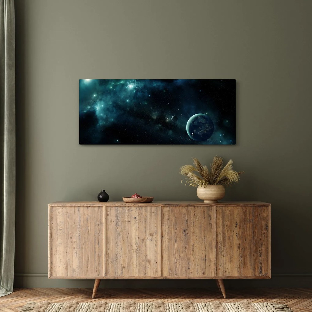 Tablou - Viața în spațiu (120x50 cm)