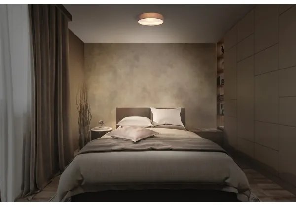 Plafonieră Osram ORBIS PARIS, 1xE27/25W/230V, Ø 30 cm, maro