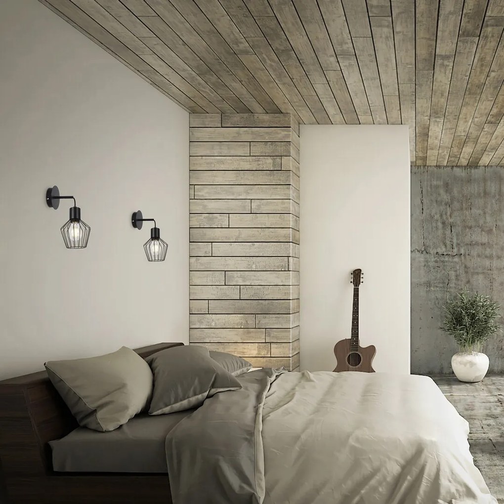 Aplica de perete metal stil industrial Belano