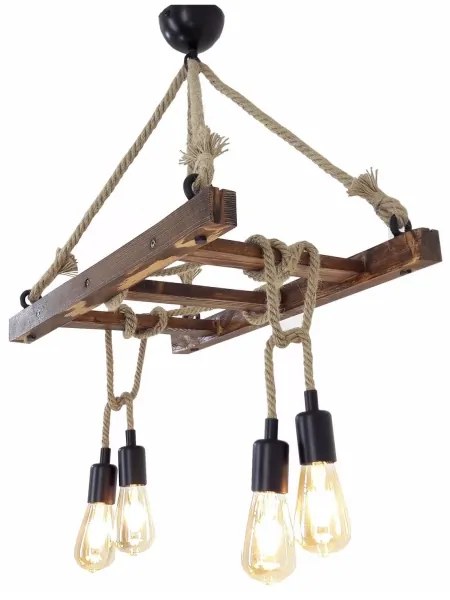 Lustră pe cablu MERDIVEN 4xE27/40W/230V