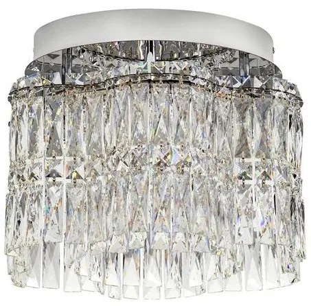 Lustra aplicata LED crom, cristale sticla NUVIA