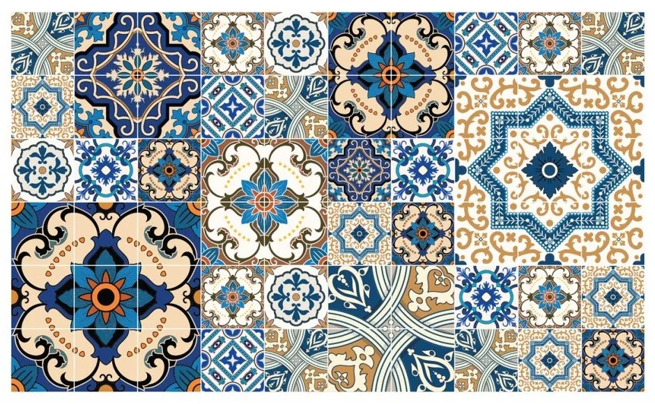 Set 60 autocolante Ambiance Toundra, 10 x 10 cm