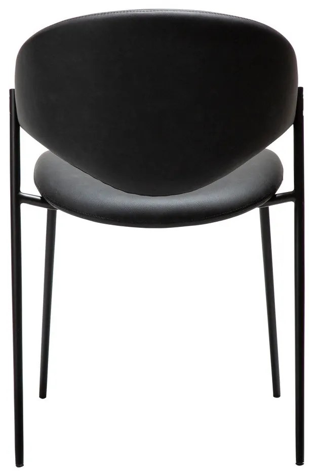 Scaun de dining negru din imitație de piele Zone – DAN-FORM Denmark