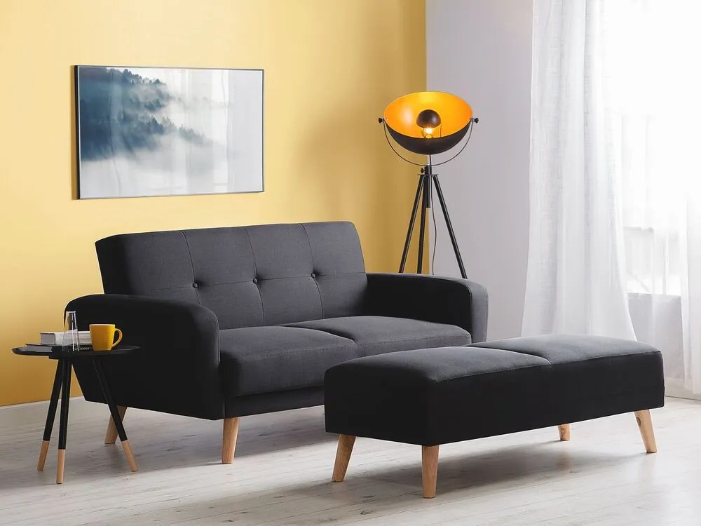 Canapea 2 locuri Flong (negru) . 1008649