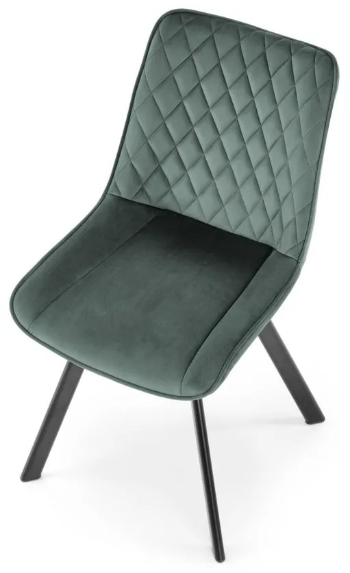Scaun K520 velvet verde
