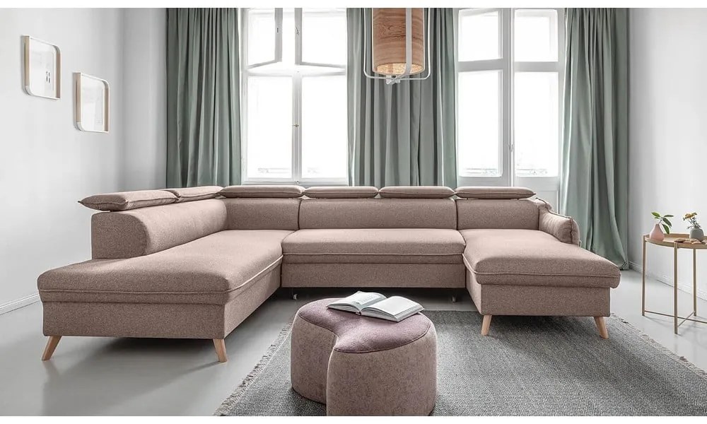 Colțar bej extensibil (cu colț pe partea stângă ) Sweet Harmony – Miuform