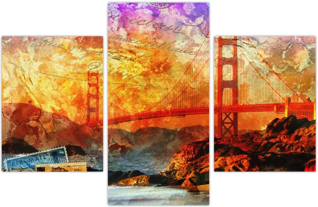 Tablou - Golden Gate, SanFrancisco, California (90x60 cm)