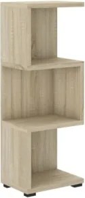 Biblioteca 41.6x112.5x29.7 cm, Mori, ADRK Furniture (Culoare: Gri / Gri)