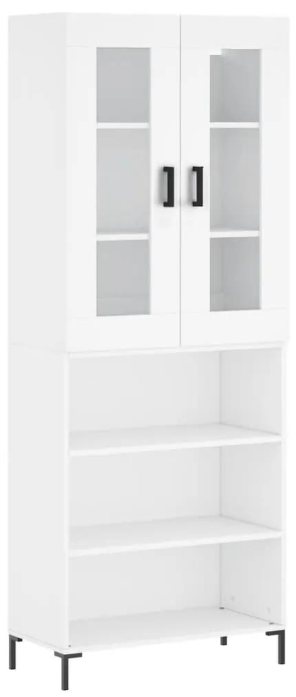 3198721 vidaXL Dulap înalt, alb, 69,5x34x180 cm, lemn compozit