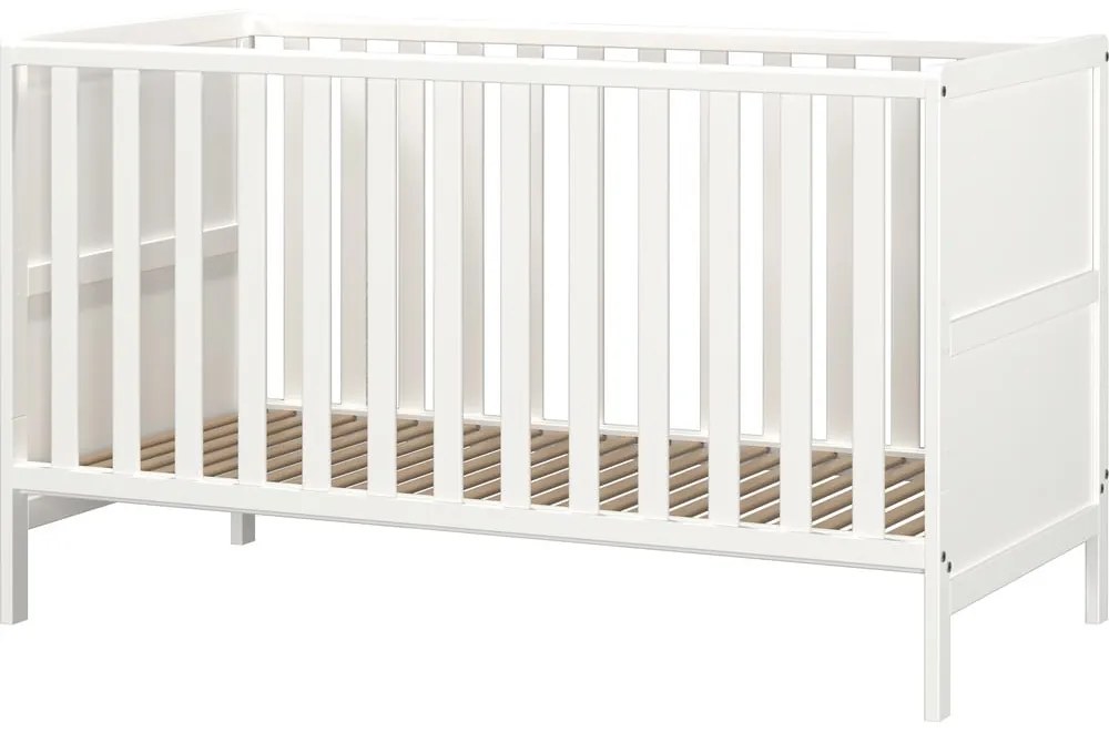 Pătuț alb din lemn masiv 70x140 cm Alkmaar – Germania