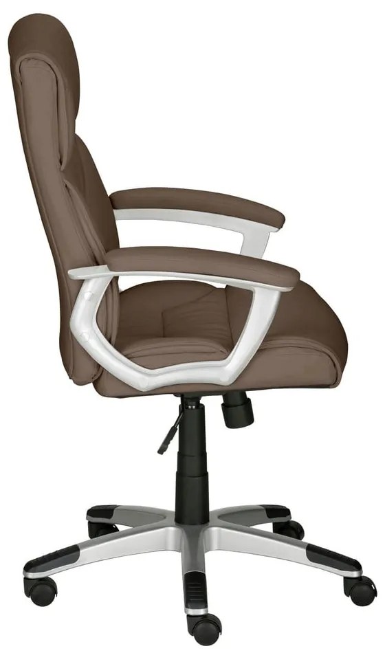 Scaun de birou maro din imitație de piele Flori – Støraa