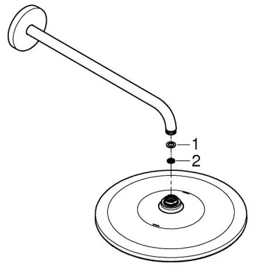 GROHE 26557000 - Set cap de duș RAINSHOWER 310, 422 mm, crom lucios