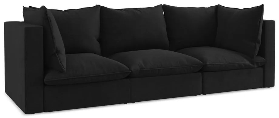 Canapea neagră 255 cm Manao – Makamii