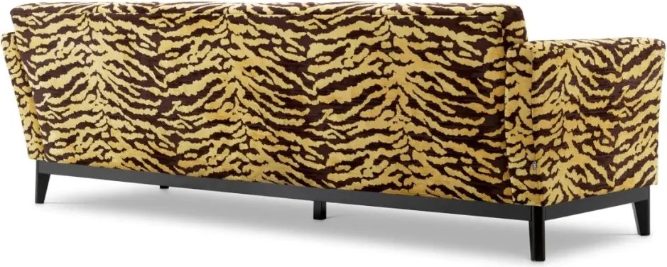 Canapea design LUX Flux, maro Tigris
