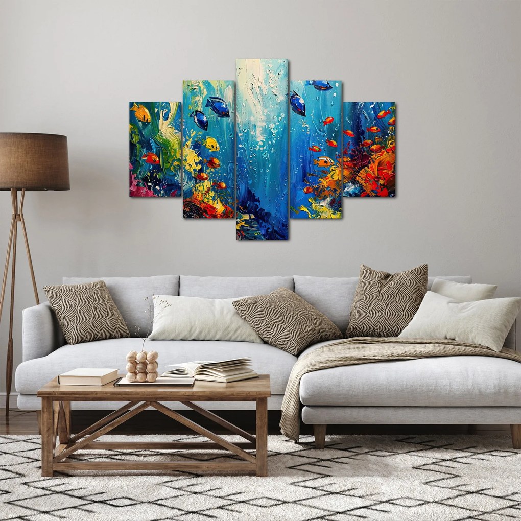 Tablou - Pictura lumii subacvatice (150x105 cm)