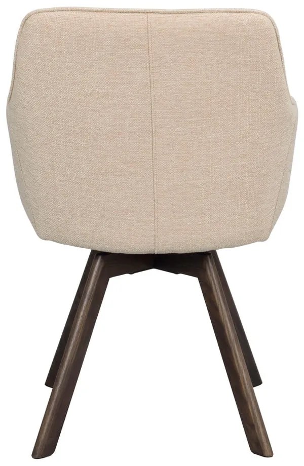 Set de scaune de sufragerie bej 2 buc. tapițat Alison – Rowico