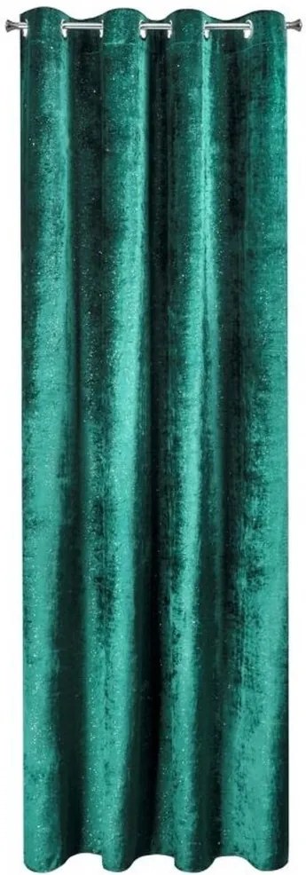 Draperie elegantă verde cu sclipici 140 x 250 cm Lungime: 250 cm