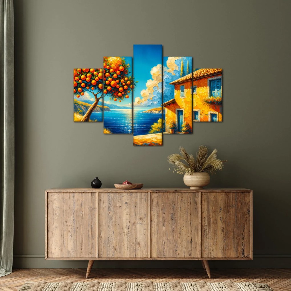 Tablou - Casă cu portocale II. (150x105 cm)