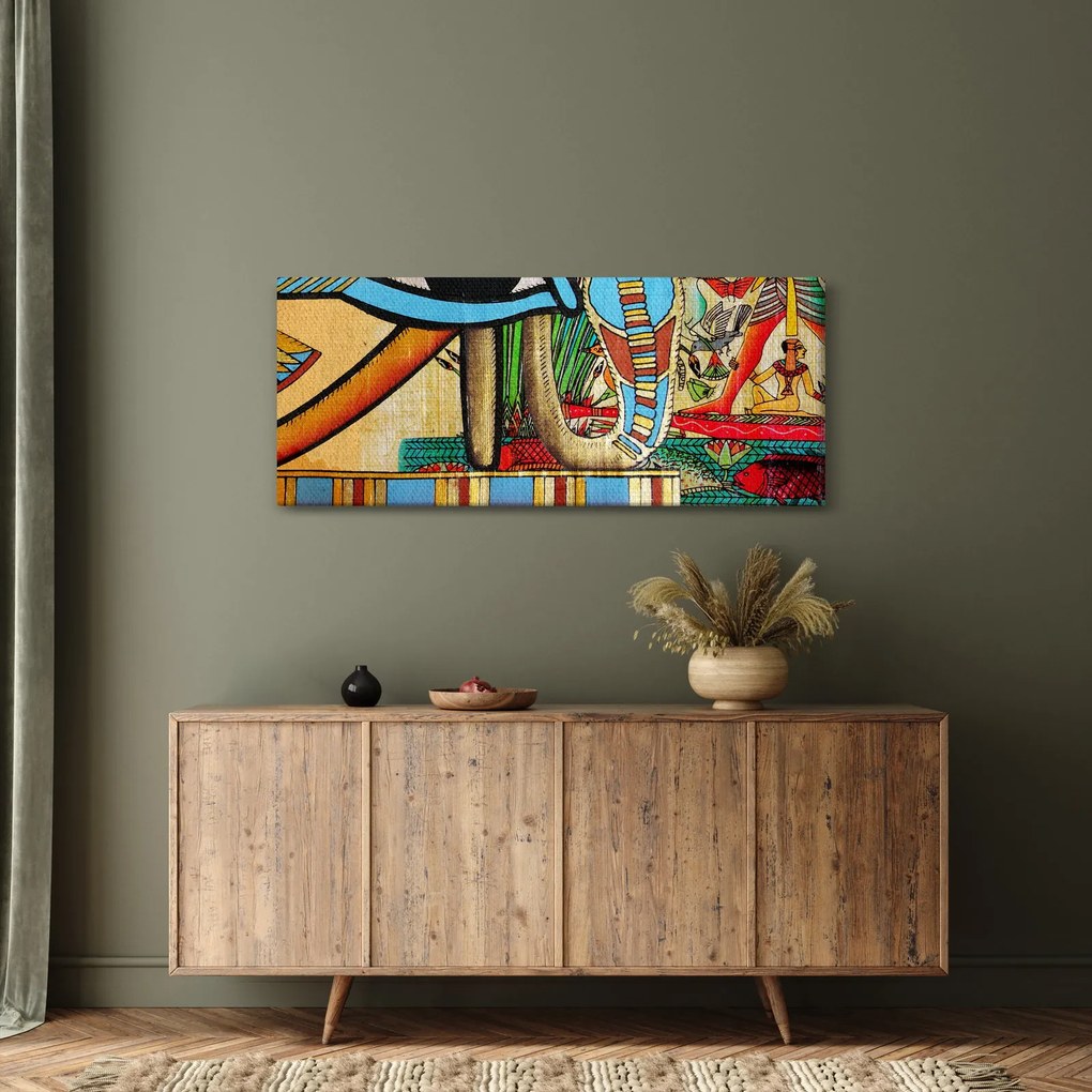 Tablou- Pictură egipteană (120x50 cm)