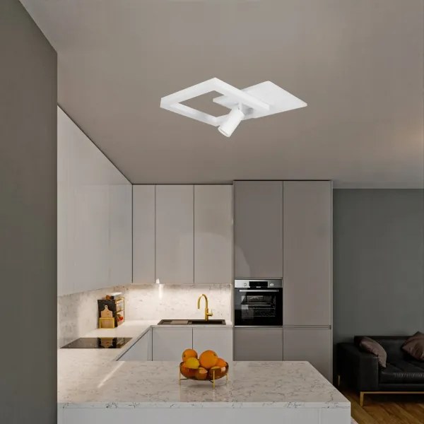 Plafonieră LED/38W/230V + 1xGU10/30W albă