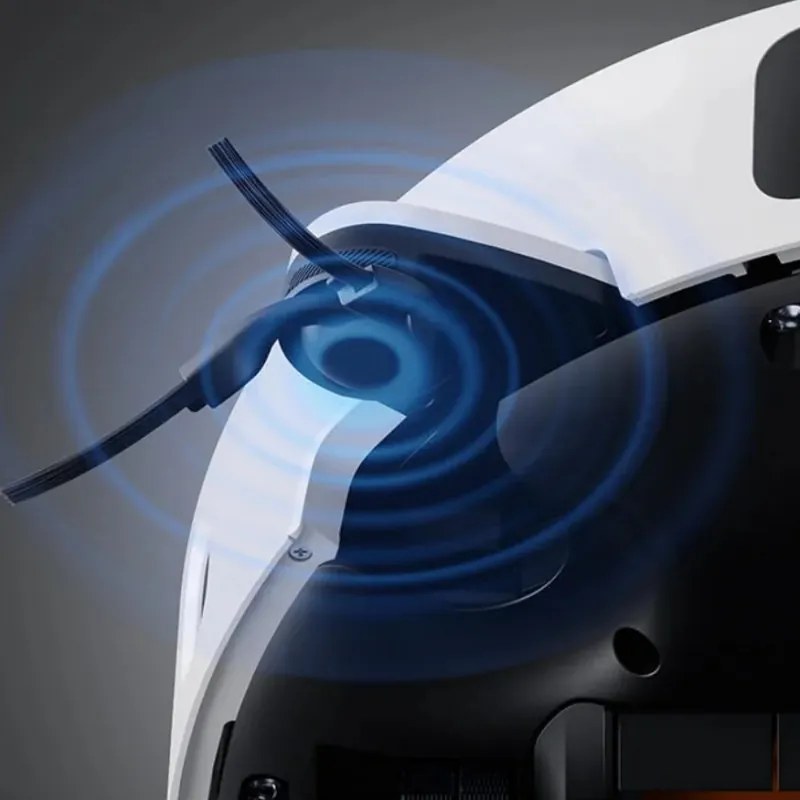 Aspirator robot Xiaomi Robot Vacuum 5 Pro EU OV21GL, 55 W, 20000 Pa, 140 min, cameră triplă AI de 5 MP cu funcție de recunoaștere, stație automată de spălare și uscare, navigație dToF retractabilă, apă la 80 °C, alb