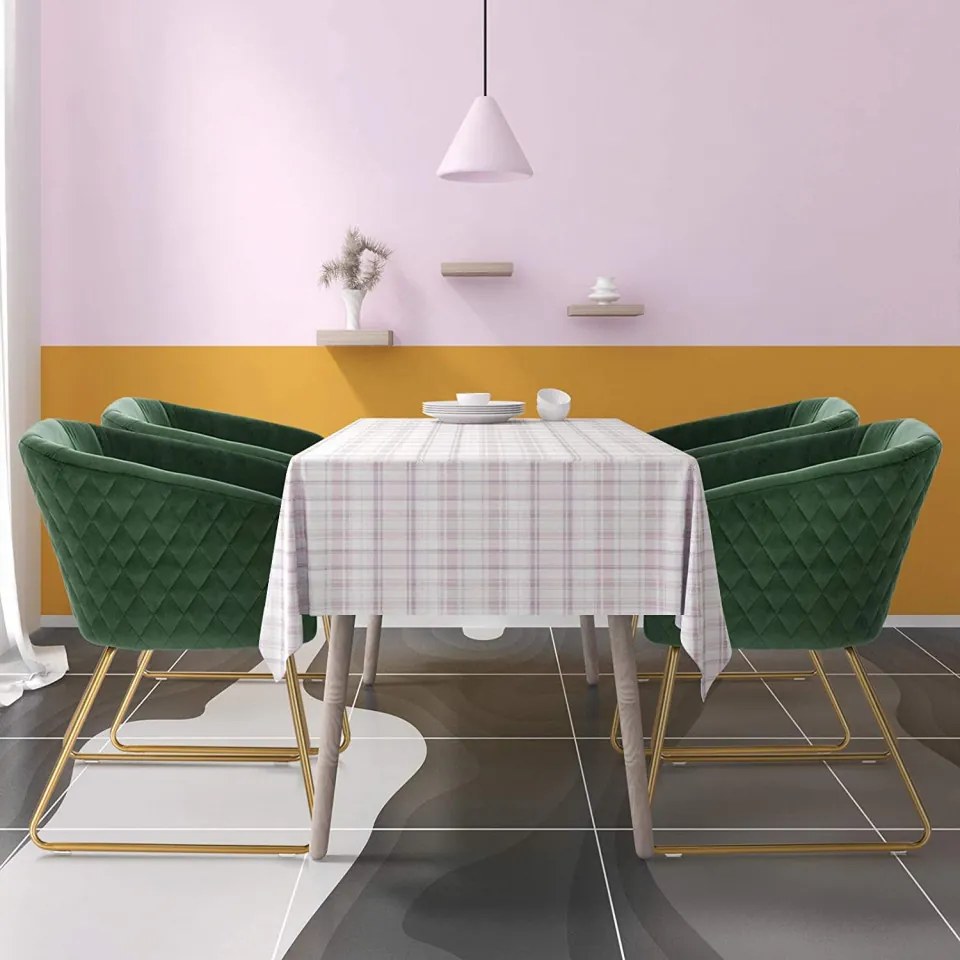 SCAU208 - Scaun masuta toaleta machiaj cosmetica tapitat, scaun living - Verde - Auriu