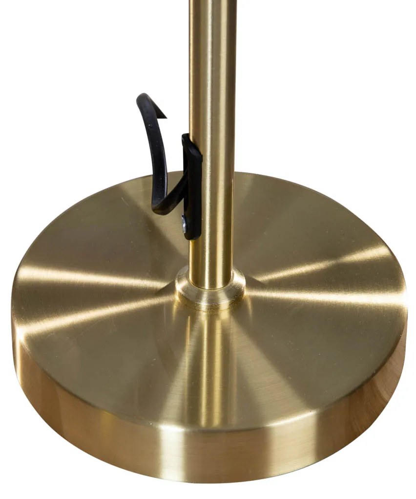 Lampă de masă aurie cu abajur oval din catifea verde 35cm - Parte