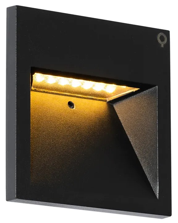 Aplică modernă neagră cu LED - Gem 2