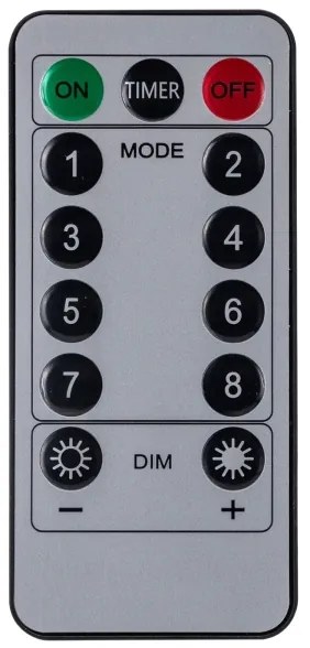 Aigostar - Instalație LED de exterior pentru Crăciun, 120 LED, 6W, 230V, 8 funcții, 3 x 0,6 m, IP44, alb cald, cu telecomandă