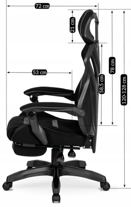 JAKS Scaun de gaming MAXIMO negru