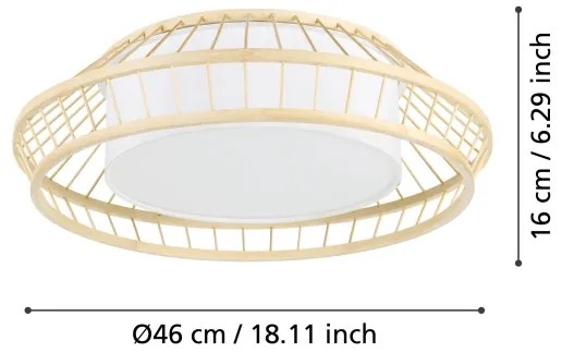 Plafonieră LED RGBW dimabilă Eglo 900841 YUKU-Z LED/22W/230V