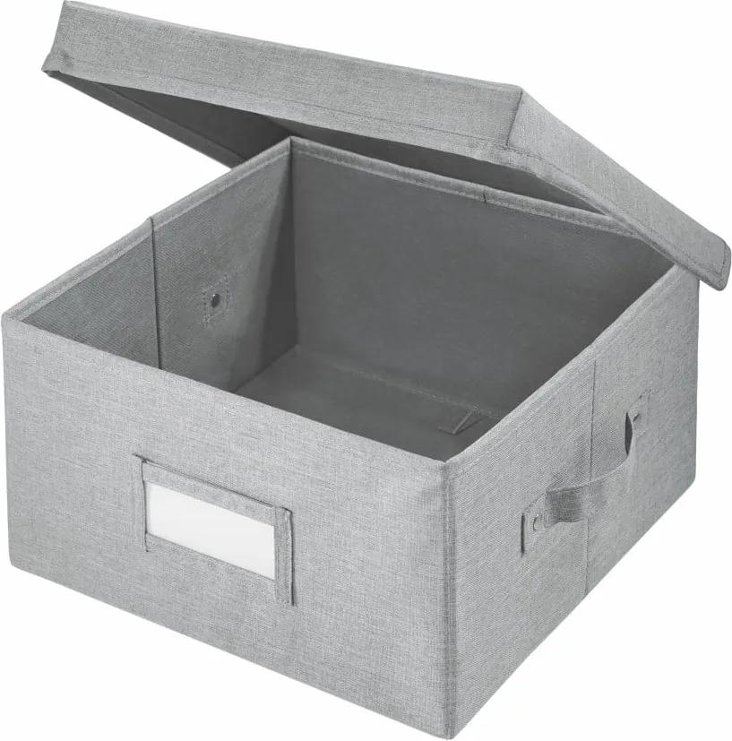 Cutie pentru depozitare iDesign Codi, 33 x 29,8 cm, gri