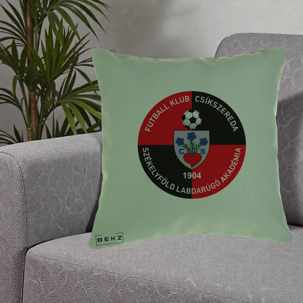 Perna Personalizata FK Csikszereda 1904 Fotbal, 40x40 cm, Verde, Husa Detasabila, Perna Inclusa, BEKZ®
