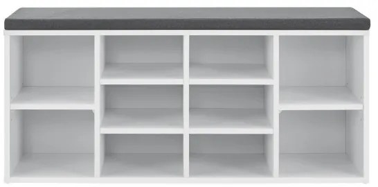 Jusky Banca pantofi 104x30x48 cm - alba