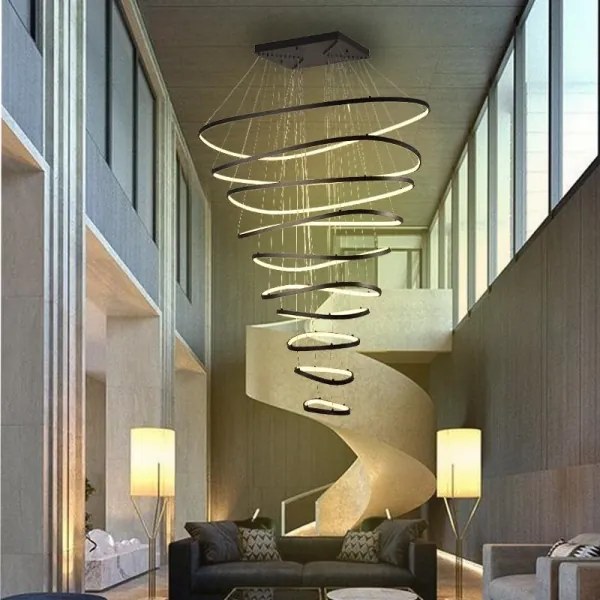 Lustră LED dimabilă aplicată LED/370W/230V 3000-6500K + telecomandă