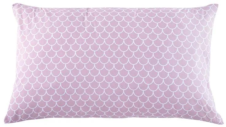 Lenjerie de combinat din bumbac, SOLZI, roz faţă pernă 40 x 70 cm