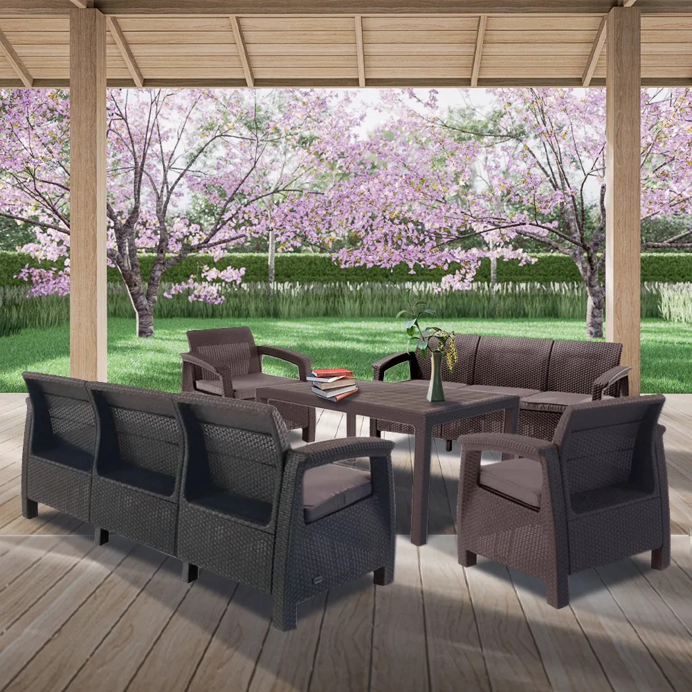 Set de mobilier de grădină Corfu Fiesta II duo cu masă melodică