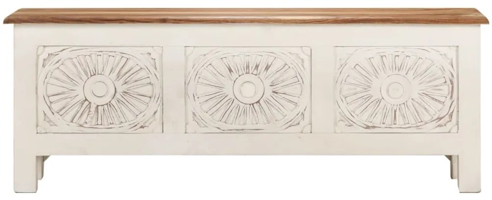 328309 vidaXL Ladă de depozitare, 110x30x40 cm, lemn masiv de acacia