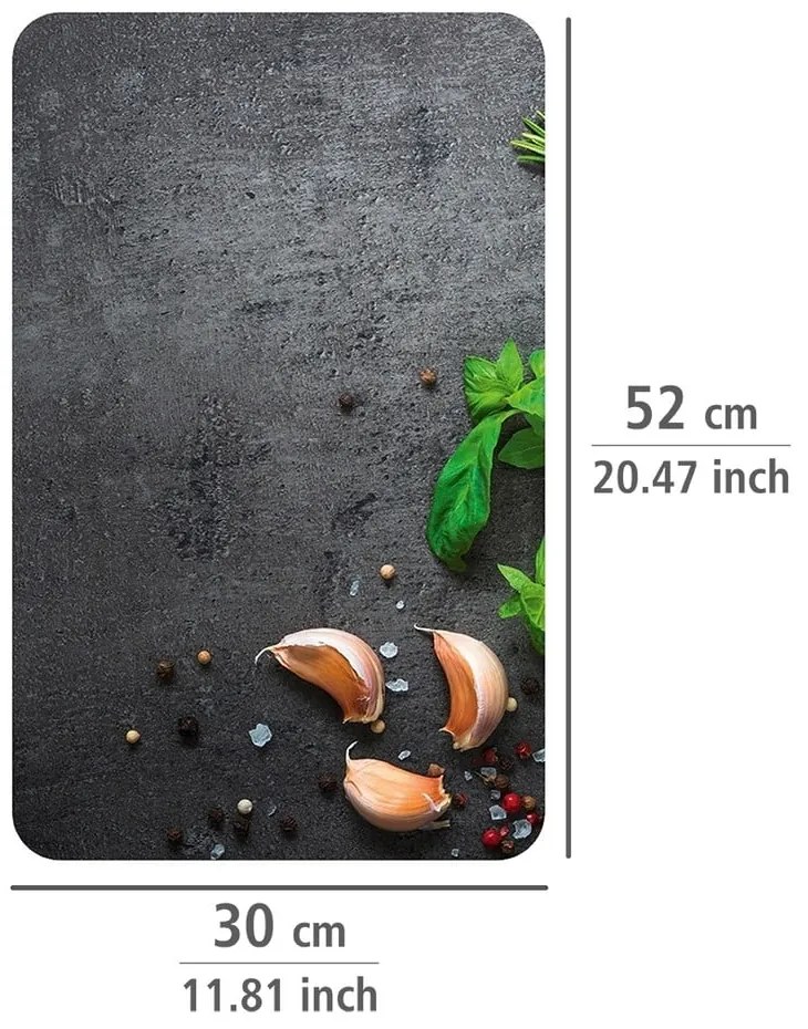 Set 2 protecții din sticlă pentru aragaz Wenko Universal Herbs