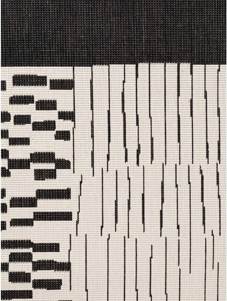 Covor pentru exterior și interior negru/crem 120x170 cm Haringey Acacia – Ted Baker