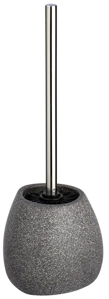 Perie de toaletă din ceramică Wenko Marla, înălțime 38,5 cm, gri