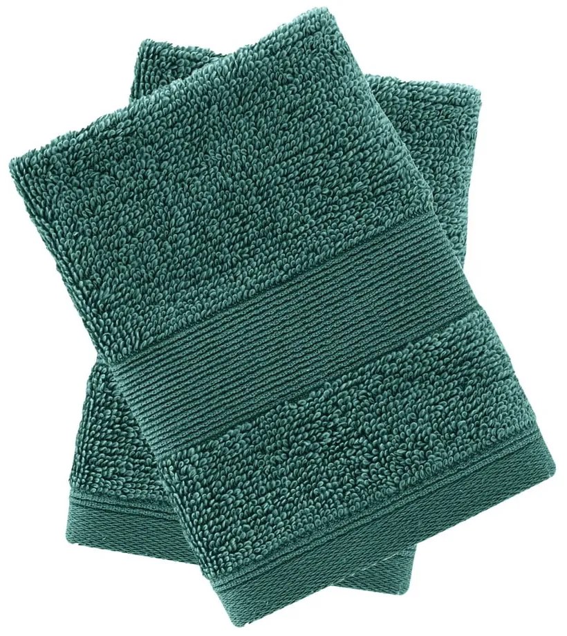Prosoape verde-închis 2 buc. din bumbac din frotir 30x30 cm Anti-Bacterial – Catherine Lansfield