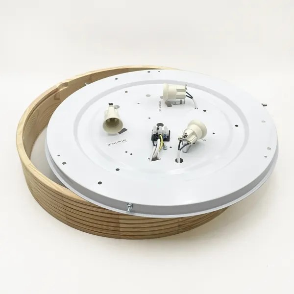 Plafonieră NATURAL MODERN 3xE27/15W/230V, diametru 47,5 cm, lemn de pin