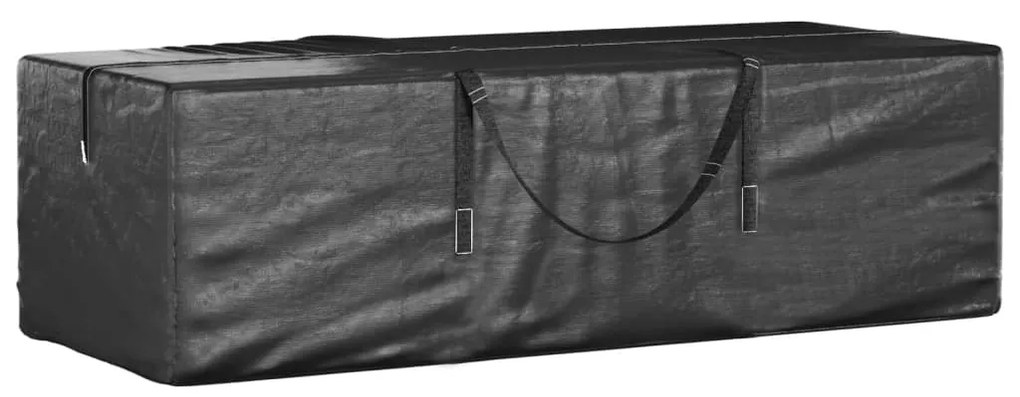 vidaXL Geantă depozitare brad de Crăciun negru 135x40x55cm polietilenă