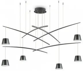 Suspensie moderna 6 becuri LED SMD 37W FISH 196992 IDEAL LUX