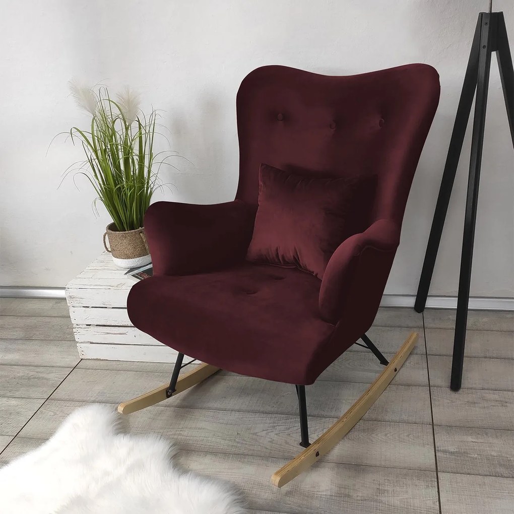Fotoliu balansoar în stil scandinav Aria (Magic Velvet 2202). 1059402