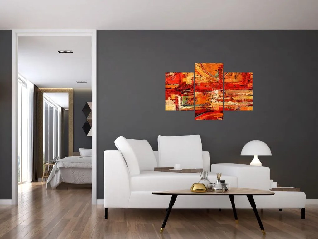 Tablou cu pictură pe pereți (90x60 cm)
